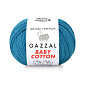 Пряжа Gazzal Baby Cotton №3428, 50 г, 165 м, Бірюзова (YAR-060766)