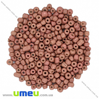 Бісер китайський великий, 6/0, Коричневий світлий натуральний, 4 мм (BIS-015632)