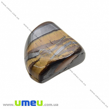 Галтовка Тигровый глаз с гематитом, 26х22х14 мм (POD-026089)