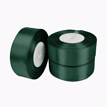 Атласна стрічка, 25 мм, Смарагдова (LEN-060313)