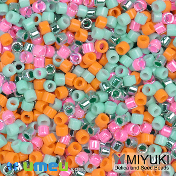 Бісер японський Miyuki Delica 11/0 DBmix118, Різнокольоровий (BIS-049705)