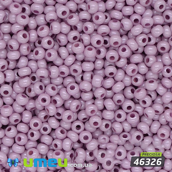 Бісер чеський №576 / 46326, Бузковий світлий, Перламутровий, 10/0 (BIS-036557)