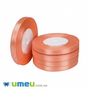 Атласная лента, 6 мм, Абрикосовая (LEN-050963)