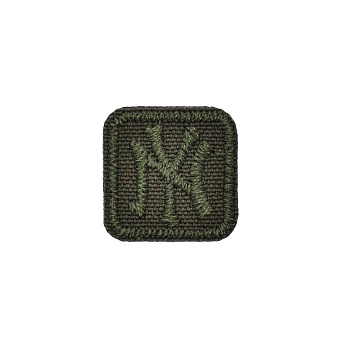 Термоаплікація NY, 2х2 см, Хакі (APL-053401)