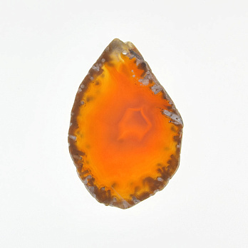 Срез Агата, Красно-коричневый, 69х46 мм (POD-020229)