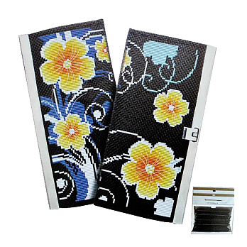 Набор для вышивания нитками, Кошелек Первоцвет, 19х10 см (SXM-061247)