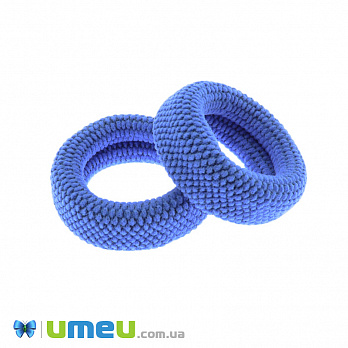 Резинка для волосся мікрофібра фактурна, 50 мм,Синя (OSN-041723)