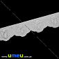 Тесьма Fantastic люрексовая, 48 мм, Серебристая, 1 м (LEN-010961)