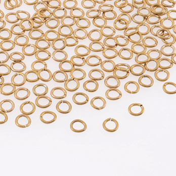 Колечки из нерж. стали, 4 мм, 0,7 мм, Золото (STL-055884)