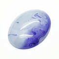 Кабошон нат. камінь Агат фіолетовий, Овал, 40х30 мм (KAB-050603)