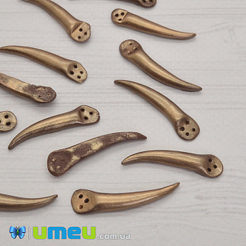 Клюв колибри левый, Бронзовый, 30 мм (OSN-040375)