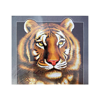 Набір для вишивання нитками, 5D Тигр, 50х50 см (SXM-059121)