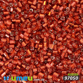 Бисер чешский Рубка 10/0, №97050, Красный блестящий (BIS-022175)