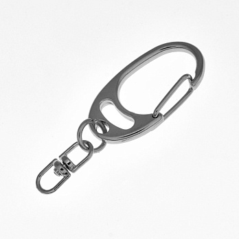 Замок для ключів, Темне срібло, 50х18 мм (OSN-059403)