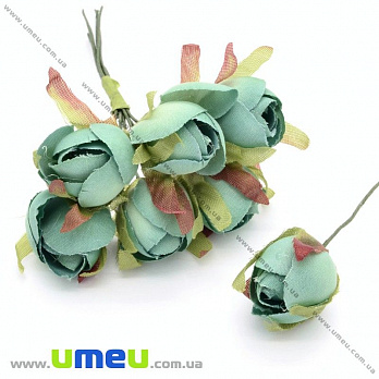 [Архів] Бутон троянди на дроті, 15 мм, М'ятний (DIF-025684)