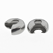 Намистина затискна кримп з нержавіючої сталі, 6,5х5,8 мм, Темне срібло (STL-059475)