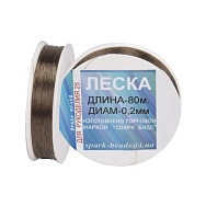 Волосінь (мононитка), 0,2 мм, Коричнева (LES-045528)