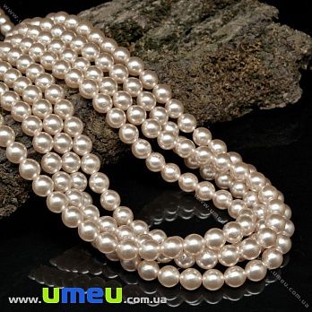 Намистини чеське скло Preciosa Перли 6 мм 70086, Бежевий (BUS-036085)