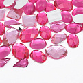Кабошоны пластиковые, Микс розовый (KAB-060978)