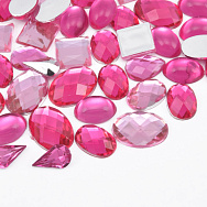 Кабошони пластикові, Мікс рожевий (KAB-060978)