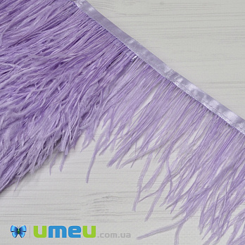 Пір'я страуса на стрічці, 8-10 см, Бузкові (PER-038890)