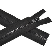 Блискавка тракторна Квадратний зуб роз'ємна 90 см, Тип 5, Чорна (ZIP-060387)