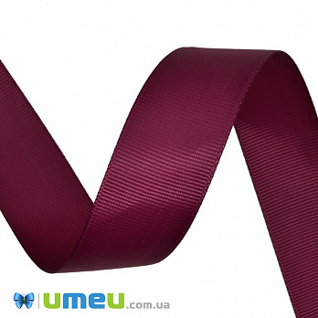 [Архів] Репсова стрічка, 25 мм, Бордова (LEN-039224)
