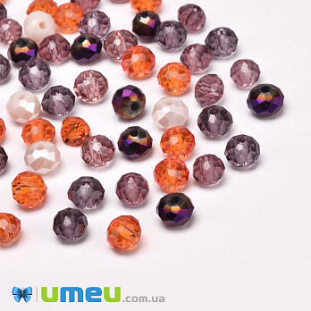 Бусины рондели, 4х3 мм, Микс (BUS-050938)