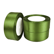 Атласная лента, 30 мм, Оливковая (LEN-061109)