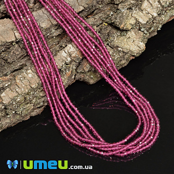 Намистини Рубін синтетичний, 2 мм, Круглі грановані (BUS-040882)