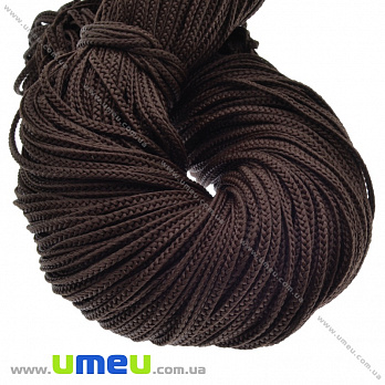 Полипропиленовый шнур плоский, 2,5 мм, Коричневый (LEN-036797)