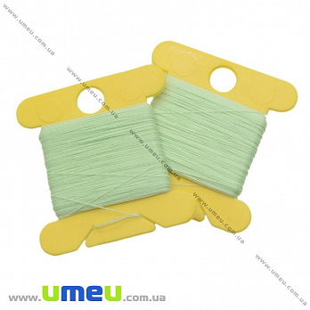 Нитка для бісеру яка світиться в темряві, Зелена світла №1203, 30 м (MUL-020537)