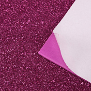 Фоаміран глітерний на клейовій основі, 2 мм, Малиновий, 20х30 см (FOM-061142)
