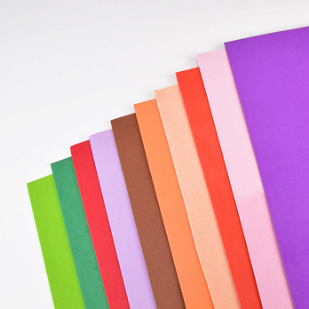 Фоамиран, 1 мм, Микс, 20х30 см (FOM-059117)