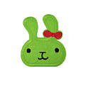Термоаппликация детская Зайчик, 9х8 см, Салатовая (APL-052524)