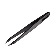 Пинцет бижутерный пластиковый, 12 cм, Черный (INS-014189)