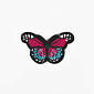 Термоаплікація Метелик, 5,5х3,5 см, Малиново-блакитний (APL-060108)