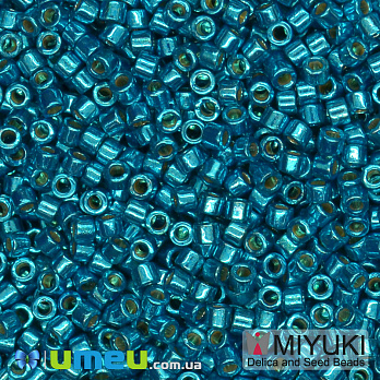 Бисер японский Miyuki Delica 11/0 DB2513, Duracoat Galvanized, Бирюзовый (BIS-045503)