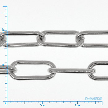 Ланцюг, Темне срібло, 14х6 мм (ZEP-062045)