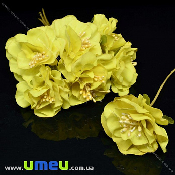 [Архів] Еустома тканинна, 45 мм, Жовта (DIF-025696)