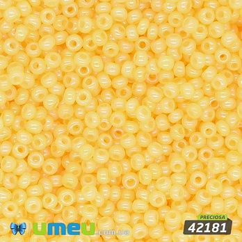 Бісер чеський №780/42181, Жовтий райдужний, 10/0 (BIS-043887)