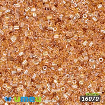 Бісер чеський Рубка 11/0, №46112, Бурштиновий прозорий (BIS-044033)