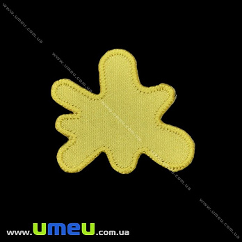 Термоаппликация Клякса, 4,5х4 см, Желтая (APL-027719)