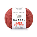 Пряжа Gazzal Baby Cotton №3418, 50 г, 165 м, Коралова (YAR-060765)