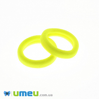 Гумка для волосся мікрофібра, 30 мм, Яскрава лимонна (OSN-049557)