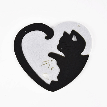 Декоративний виріб із фетру Гармонія, 9,5х8,5 см (FLT-061229)