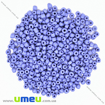 Бисер китайский крупный, 6/0, Синий натуральный, 4 мм (BIS-000620)