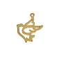 Підвіска з нерж. сталі Голуб, 17,5х13 мм, Золото (STL-059170)
