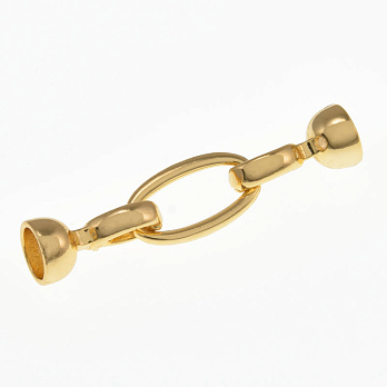 Застібка, 40х9 мм, Латунь з покриттям 18 kt (ZAM-058487)