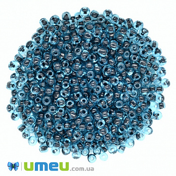 Бисер китайский крупный, 6/0, Синий хамелеон, 4 мм (BIS-037731)
